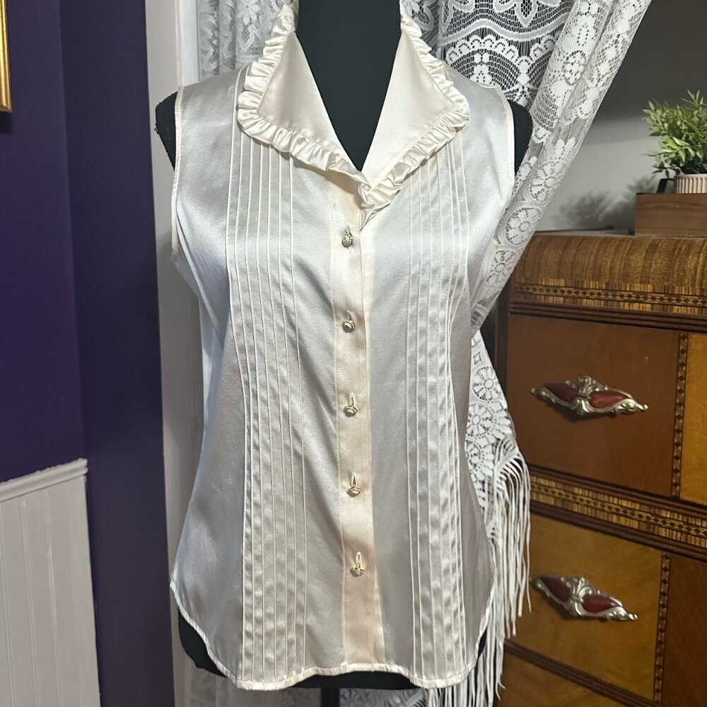 St. John Collection Silk Bouse